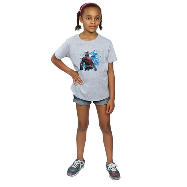 Marvel T-shirt i bomull med stående Ant-Man för flickor
