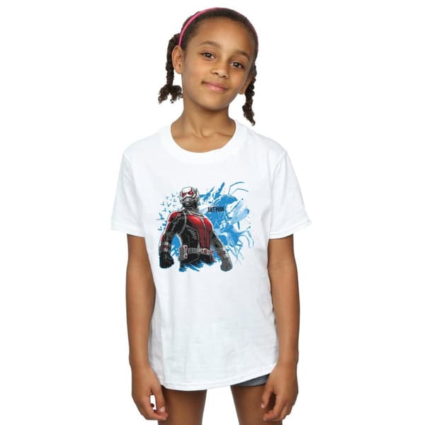 Marvel T-shirt i bomull med stående Ant-Man för flickor