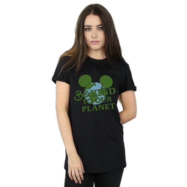 Disney Dam/Tjej Musse Pigg Be Kind Bomull Boyfriend T-shirt