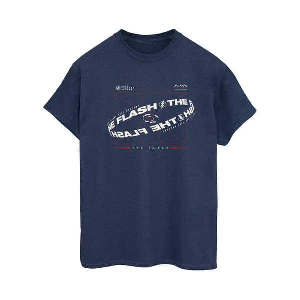 DC Comics Womens/Ladies The Flash Graph Cotton Boyfriend T-Shirt