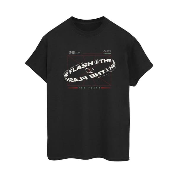 DC Comics Womens/Ladies The Flash Graph Cotton Boyfriend T-Shirt
