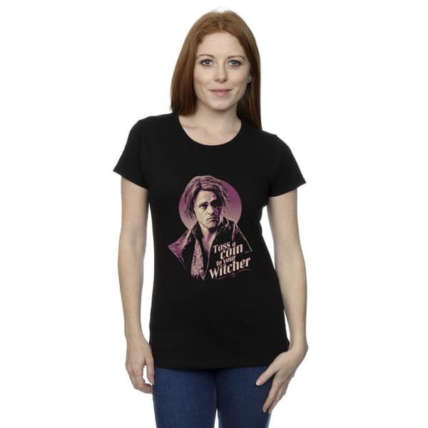 Netflix Womens/Ladies The Witcher Bard Toss A Coin Cotton T-Shirt