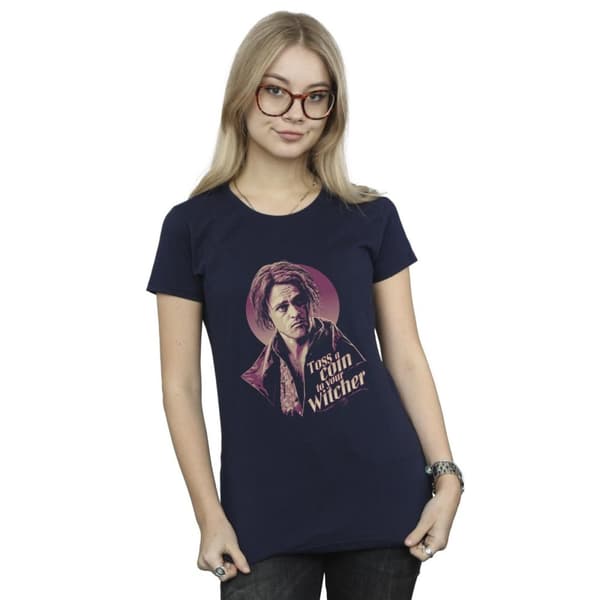Netflix Womens/Ladies The Witcher Bard Toss A Coin Cotton T-Shirt