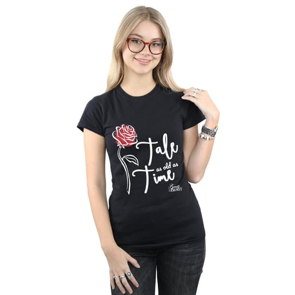 Disney Dam/Tjej - Tale As Old As Time Rose - T-shirt i bomull