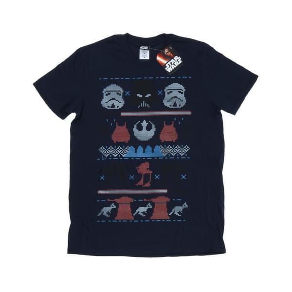 Star Wars Herre Dark Side Fair Isle jule T-shirt