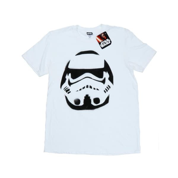 Star Wars T-shirt med hjälmspray från Stormtrooper för herrar White 3XL