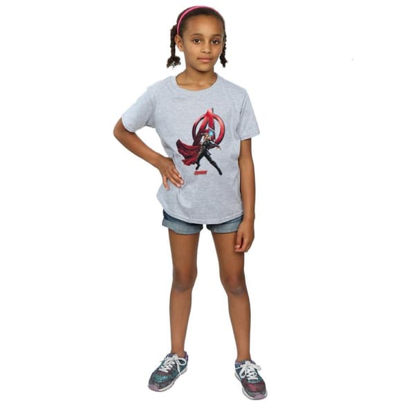 Marvel Thor Pose T-shirt i bomull för flickor