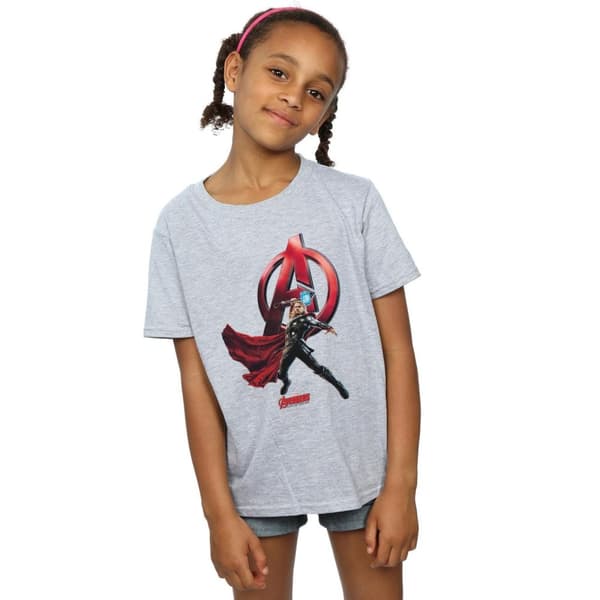 Marvel Thor Pose T-shirt i bomull för flickor
