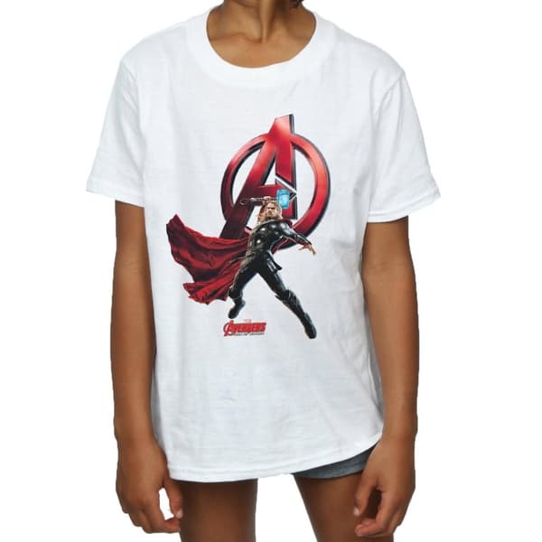 Marvel Thor Pose T-shirt i bomull för flickor