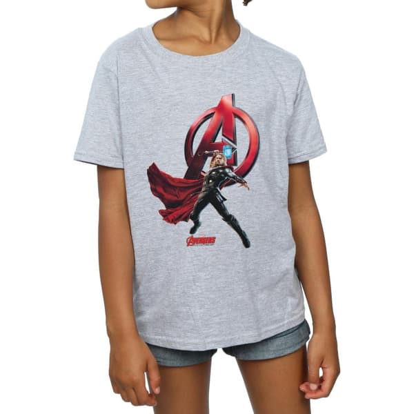 Marvel Thor Pose T-shirt i bomull för flickor