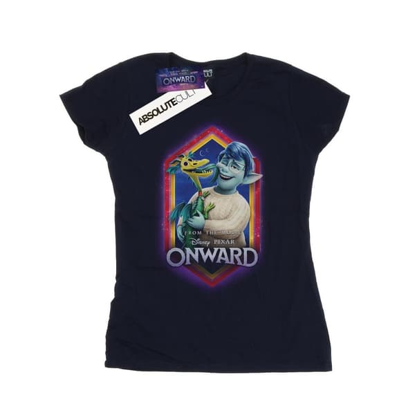Disney Dam / Dam Onward Laurel And Blazey Crest Bomulls T-shirt Navy Blue S