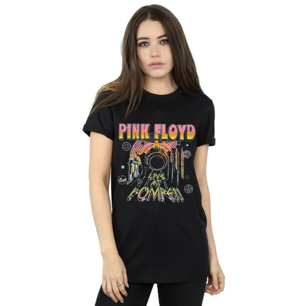 Pink Floyd Dam/Tjej - Live At Pompeii - Boyfriend-t-shirt i bomull