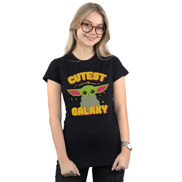 Star Wars Womens/Ladies The Mandalorian Cutest In The Galaxy Cotton T-Shirt
