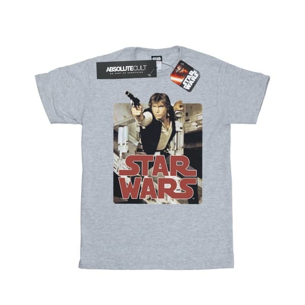 Star Wars Han Solo Shooting T-shirt i bomull för flickor