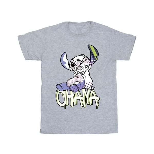 Disney Lilo And Stitch Ohana Graffiti T-shirt för herrar