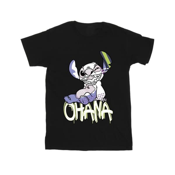 Disney Lilo And Stitch Ohana Graffiti T-shirt för herrar