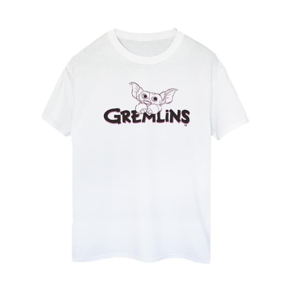 The Gremlins Womens/Ladies Logo Line Cotton Boyfriend T-Shirt