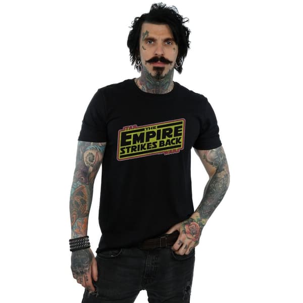 Star Wars The Empire Strikes Back T-shirt med logotyp för herrar