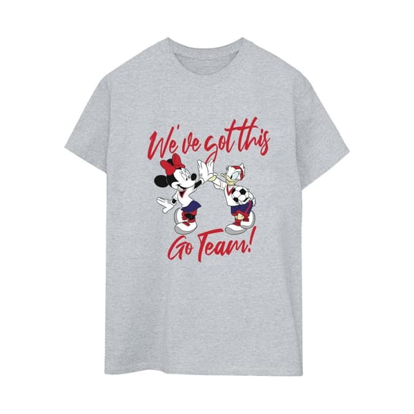 Disney Womens/Ladies Minnie Daisy We´ve Got This Cotton Boyfriend T-Shirt