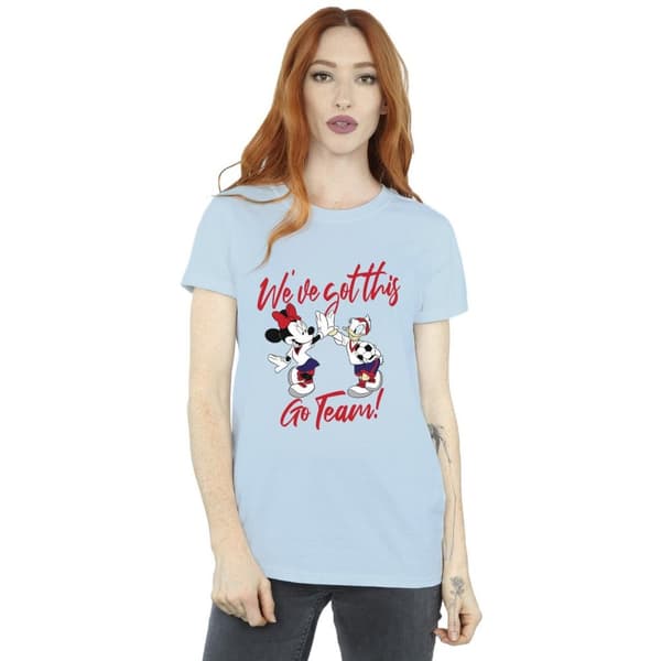 Disney Womens/Ladies Minnie Daisy We´ve Got This Cotton Boyfriend T-Shirt