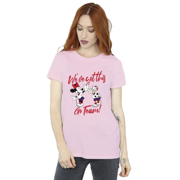 Disney Womens/Ladies Minnie Daisy We´ve Got This Cotton Boyfriend T-Shirt