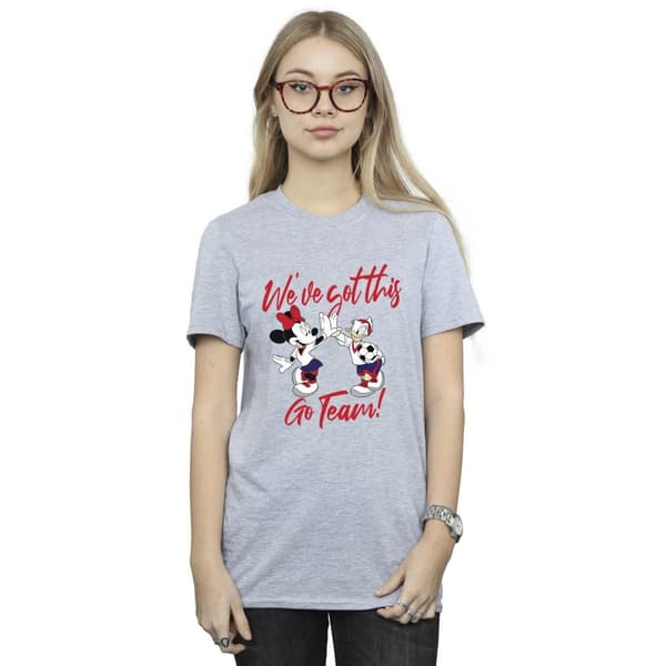 Disney Womens/Ladies Minnie Daisy We´ve Got This Cotton Boyfriend T-Shirt