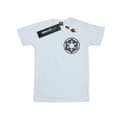 Miniatyrbillede 1 af 3: Star Wars Girls The Mandalorian Galactic Empire Insignia Breast Print Cotton T-Shirt