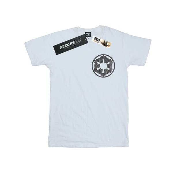 Star Wars Girls The Mandalorian Galactic Empire Insignia Breast Print Cotton T-Shirt