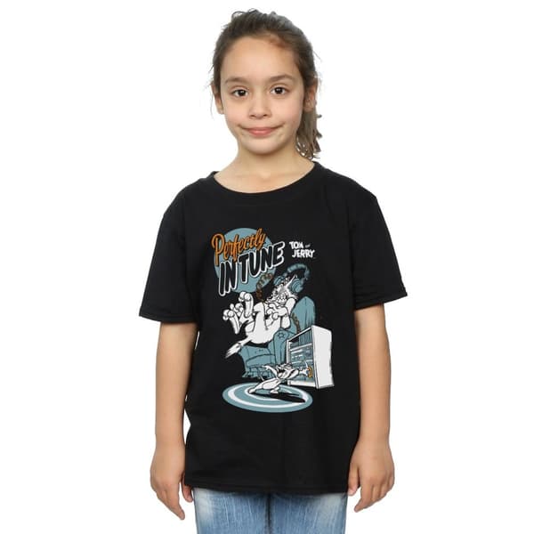 Tom And Jerry Perfectly In Tune T-shirt i bomull för flickor