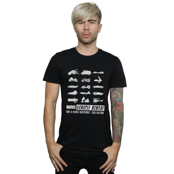 Marvel Mens Vehicle Rental T-Shirt