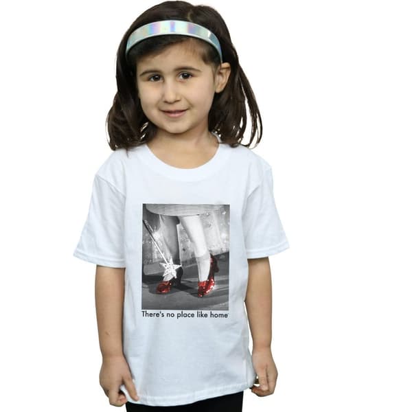 The Wizard Of Oz T-shirt i bomull med foto av Ruby Slippers för flickor