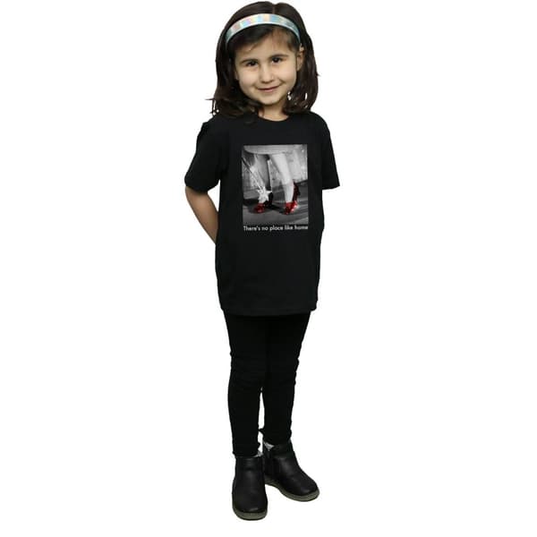 The Wizard Of Oz T-shirt i bomull med foto av Ruby Slippers för flickor