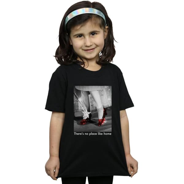 The Wizard Of Oz T-shirt i bomull med foto av Ruby Slippers för flickor