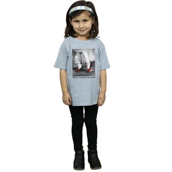 The Wizard Of Oz T-shirt i bomull med foto av Ruby Slippers för flickor