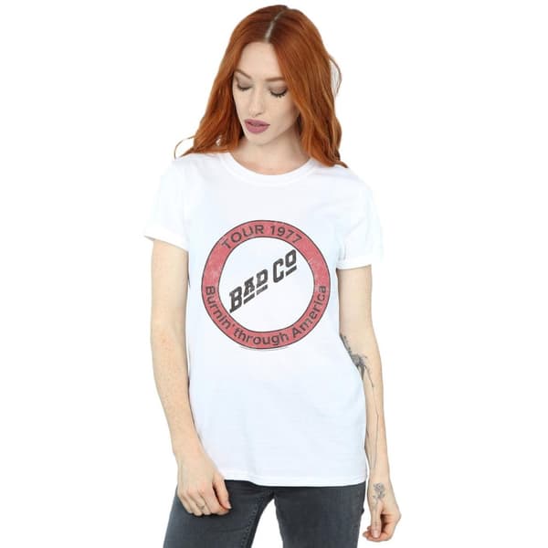 Bad Company Womens/Ladies Burnin´ Through America Cotton Boyfriend T-Shirt
