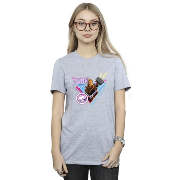 Marvel Dam/kvinnor What If Party Thor Alt Boyfriend T-shirt i bomull