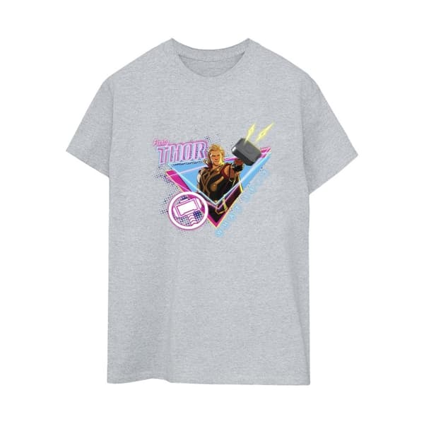 Marvel Dam/kvinnor What If Party Thor Alt Boyfriend T-shirt i bomull