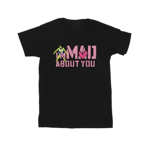 Marvel She-Hulk Mad About You T-shirt i bomull för flickor