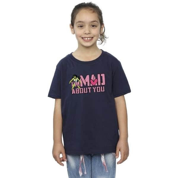 Marvel She-Hulk Mad About You T-shirt i bomull för flickor