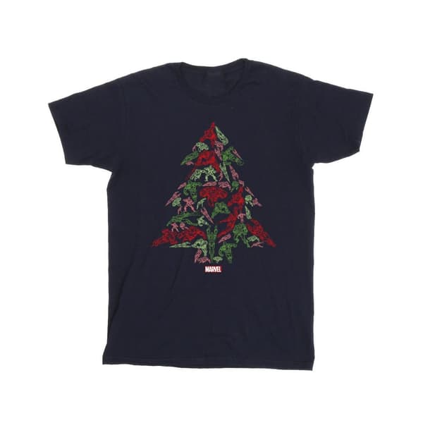 Marvel T-shirt med Avengers-julgran för pojkar