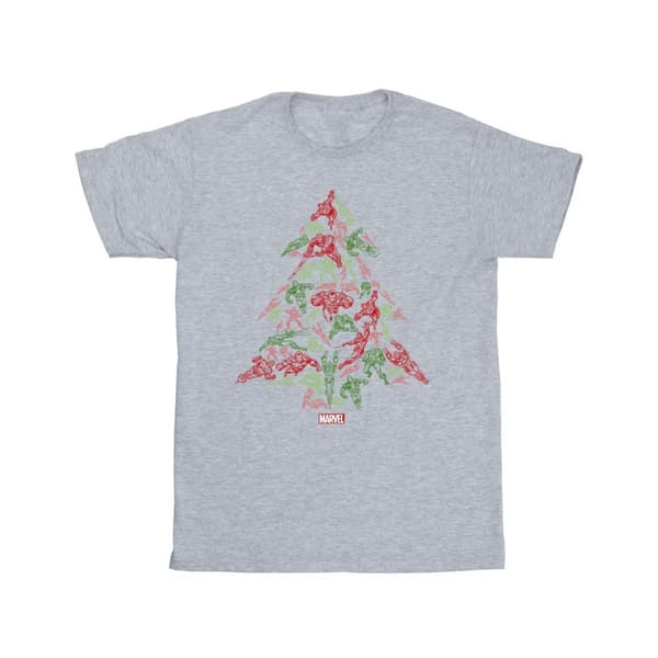 Marvel T-shirt med Avengers-julgran för pojkar