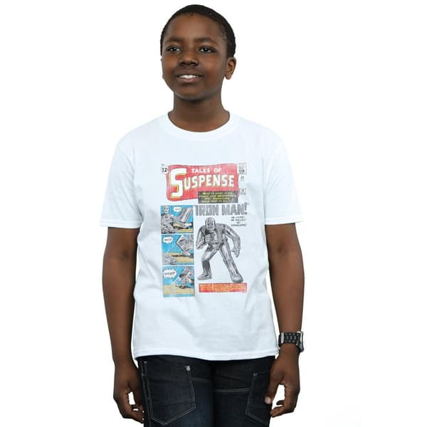 Marvel Boys Iron Man Distressed Tales Of Suspense T-Shirt