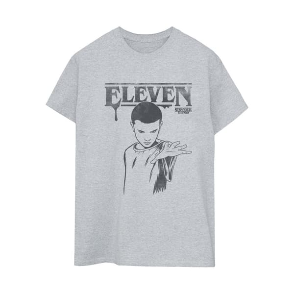 Netflix Stranger Things Dark Eleven - dam/dam Boyfriend-t-shirt i bomull