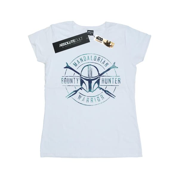Star Wars Dam/Tjej The Mandalorian Warrior Crest T-shirt i bomull