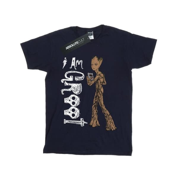 Marvel Boys Avengers Infinity War I Am Teenage Groot T-Shirt Navy Blue 9-11 Years