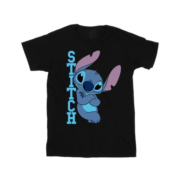 Disney Womens/Ladies Lilo And Stitch Posing Cotton Boyfriend T-Shirt