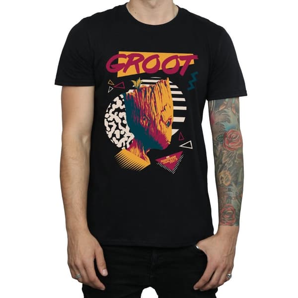 Marvel Mens Guardians Of The Galaxy Vol. 2 80s Groot T-Shirt