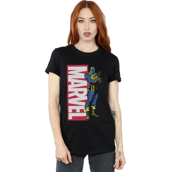 Marvel Womens/Ladies Iron Man Pop Profile Cotton Boyfriend T-Shirt