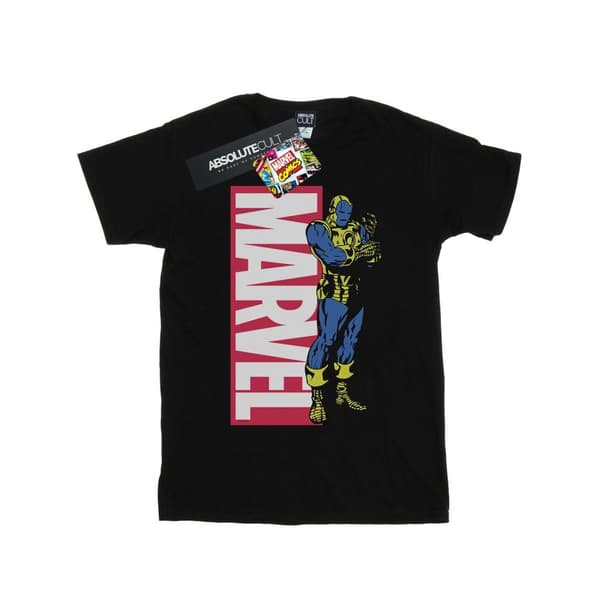 Marvel Womens/Ladies Iron Man Pop Profile Cotton Boyfriend T-Shirt Black 3XL
