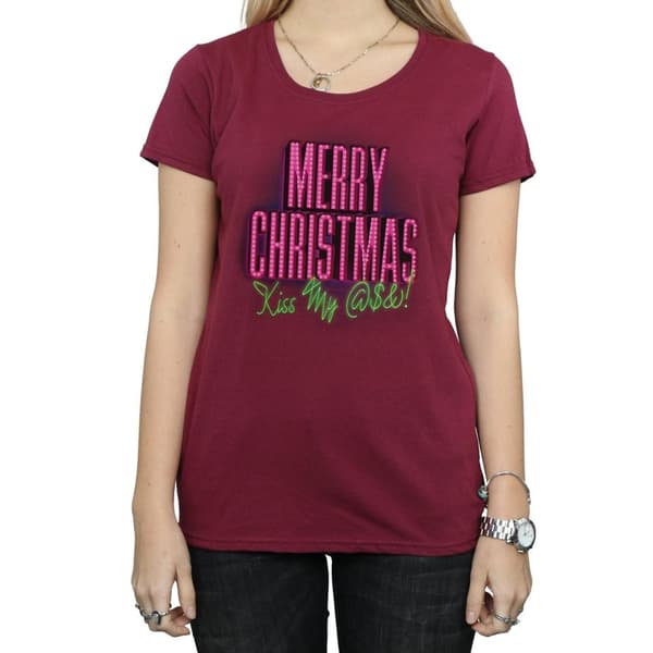 National Lampoon´s Christmas Vacation Womens/Ladies Kiss My Ass Cotton T-Shirt